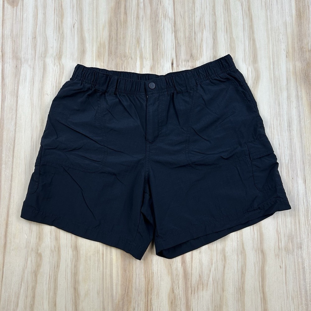 Columbia Women's Medium Black‎ Nylon Athletic Shorts Elastic Waist Outdoor